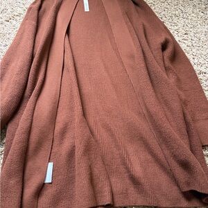 Lululemon Merino Wool Cardigan
 Brown Open Front